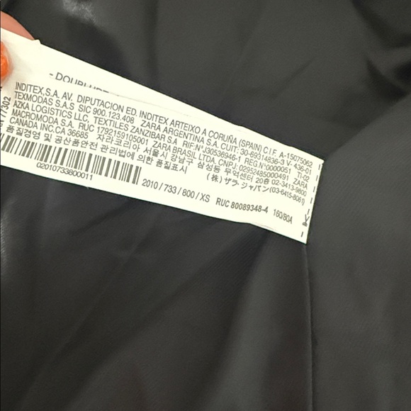 Zara Black Jacket with Gold Trim - Picture 5 of 9